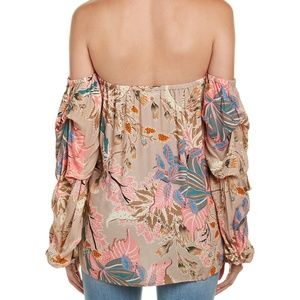 YFB ON THE ROAD Pink Flora Off The Shoulder Top